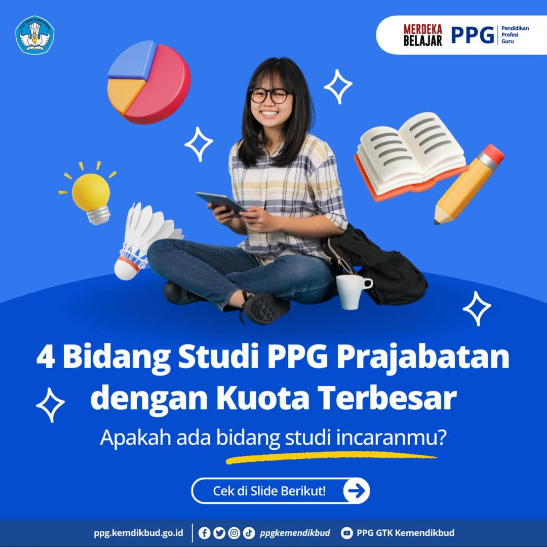 Read more about the article Bidang Studi PPG Prajabatan dengan Kuota Terbesar